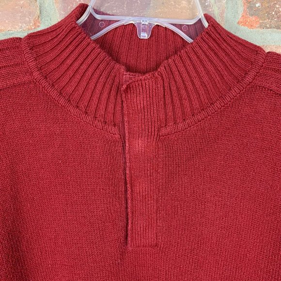 Oscar de la Renta Red Pullover Sweater, Sz XL - Picture 2 of 6